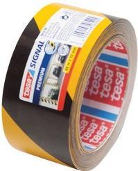 Actual product image tesa PREMIUM signal marking tape, self-adhesive PVC warning tape for permanent marking (50 mm)