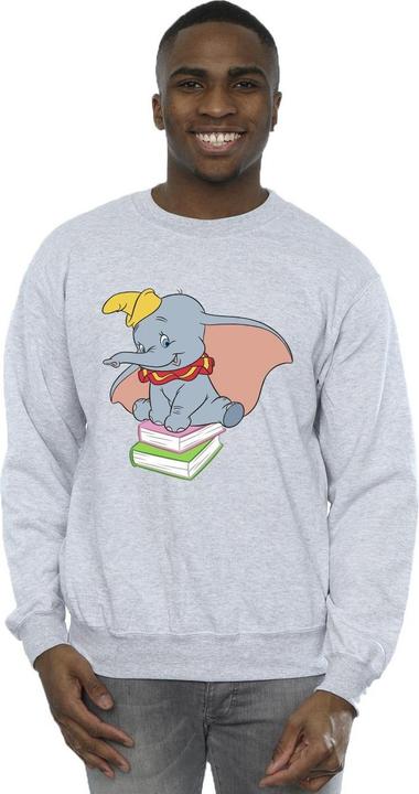 Immagine prodotto Disney Dumbo Sitting On Books Felpa Uomo (M)