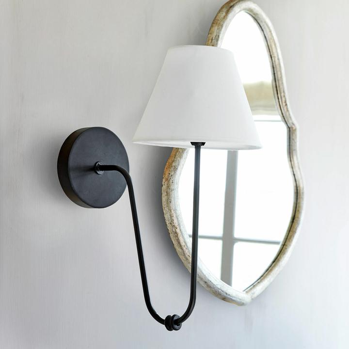 Image du produit Loberon Applique murale Lustre noir/blanc (E14)