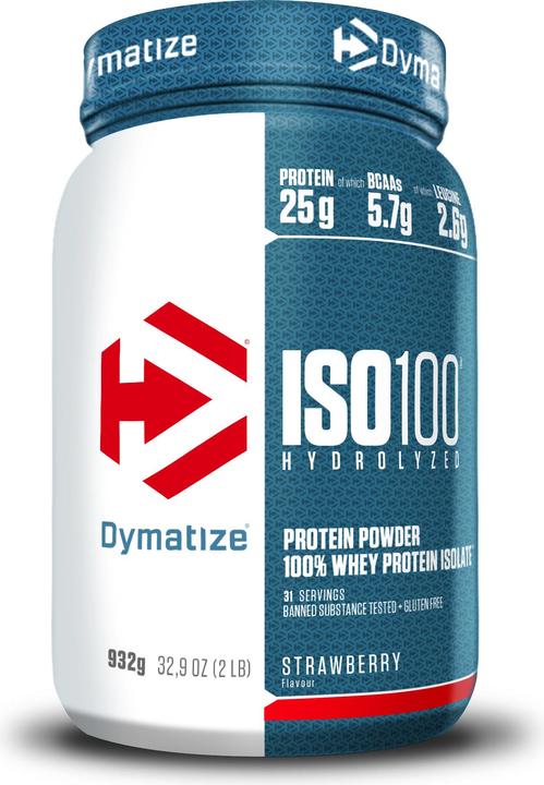 Actual product image Dymatize ISO 100 Hydrolyzed (Strawberry, 1 pcs., 932 g)