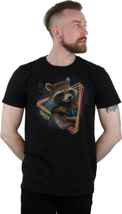 Produktbild Guardians of the Galaxy Rocket Raccoon Neon Baumwolle TShirt (M)