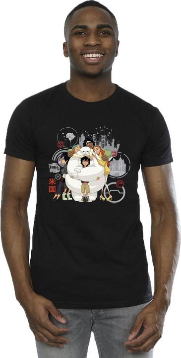 Actual product image Disney Mens Big Hero 6 Baymax Group Hug T-Shirt (5XL)