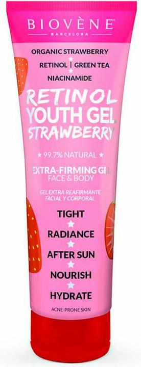 Actual product image Biovène Biovene Retinol Youth Gel Strawberry Extra-Firming Face y Body 200ml (Body gel, 200 ml)