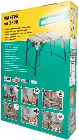 Actual product image wolfcraft wolfcraft 1 MASTER cut 2600 Maschinentisch EU (118.50 cm, 76.50 cm)