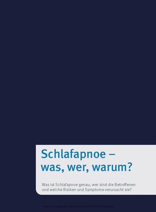 Immagine prodotto Schlafapnoe (Tedesco, Fietze, Ingo, 2024)