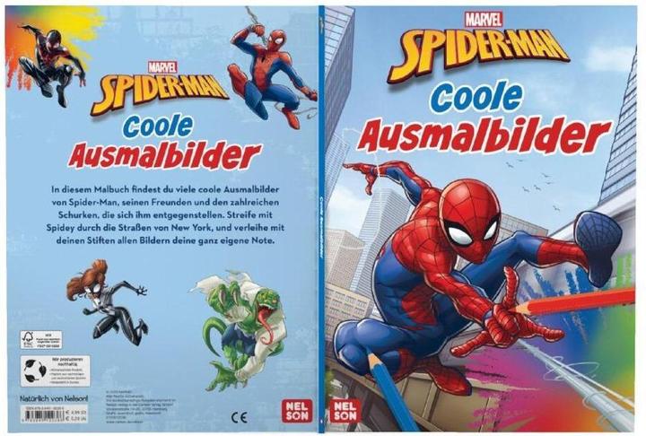 Immagine prodotto Spider-Man: Coole Ausmalbilder (Tedesco, 2023)