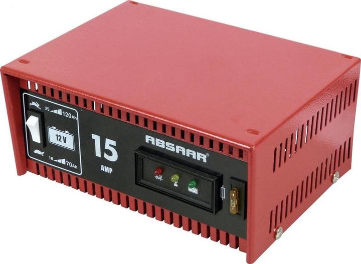 Actual product image Absaar Absar battery charger 12 Volt 18-120 AH 15 AmpÃistance red (12V, 15 A)