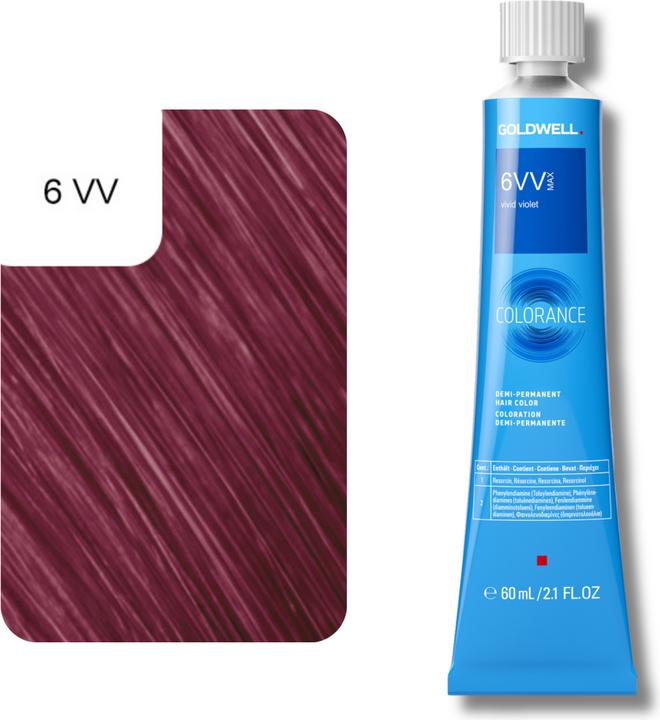Actual product image Goldwell Colorance Tube Demi-Permanente (6VV vivid violet Max)