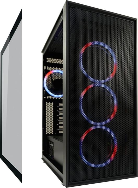 Image du produit LC-Power Gehuse Gaming 802B-ON Black Wandererd X RGB black retail (ATX, mATX, Mini-ITX)