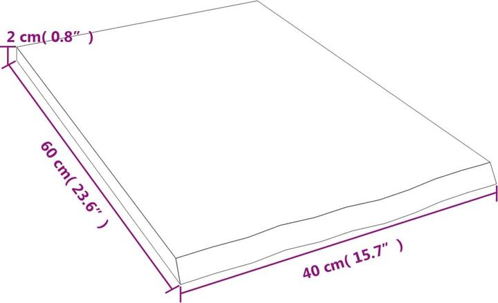Actual product image VidaXL Siegmund (40 x 60 x 2 cm)