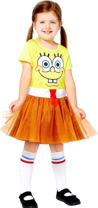 Immagine prodotto Amscan Costume da Spongebob per bambina di 4-6 anni (4, 5, 6)