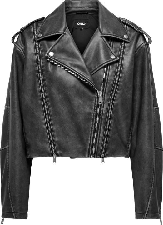 Image du produit Only Col en ruban Poignets avec fermeture à glissière Veste de motard (XL)