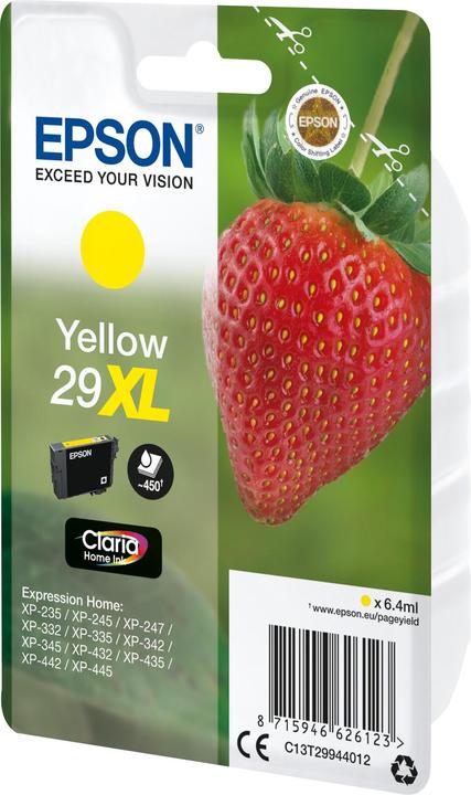 Immagine prodotto Epson Sglpck Giallo 29xl Inchiostro Domestico (Y)