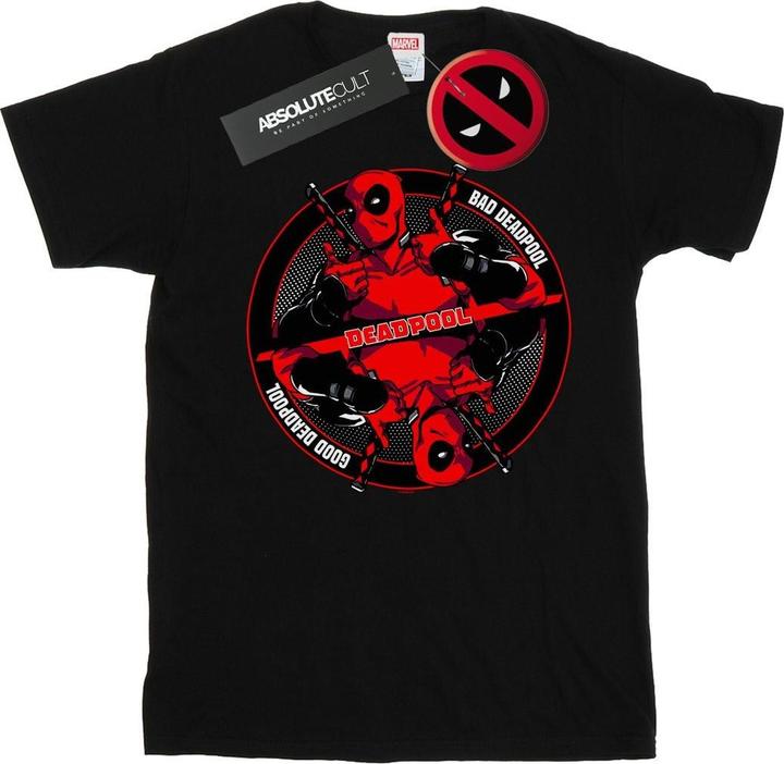 Actual product image Mens Deadpool Good Bad T-Shirt (L)