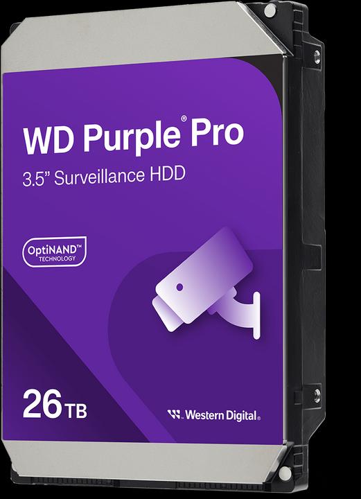 Produktbild WD HDD Purple Pro 26TB 3.5 SATA 6GBs 512MB (26 TB, 3.5", CMR)