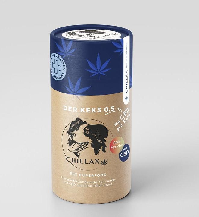 Actual product image Chillax Dog CBD Biscuit 0.5mg Fennel (Junior, Senior, Adult, 1 pcs., 180 g)