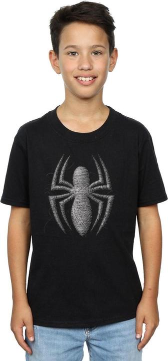 Actual product image Boys Spider-Man Web Logo T-Shirt (128)
