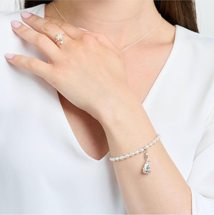 Produktbild Thomas Sabo Charm-Anhänger Eisbären Silber (925er Silber, Emaille)