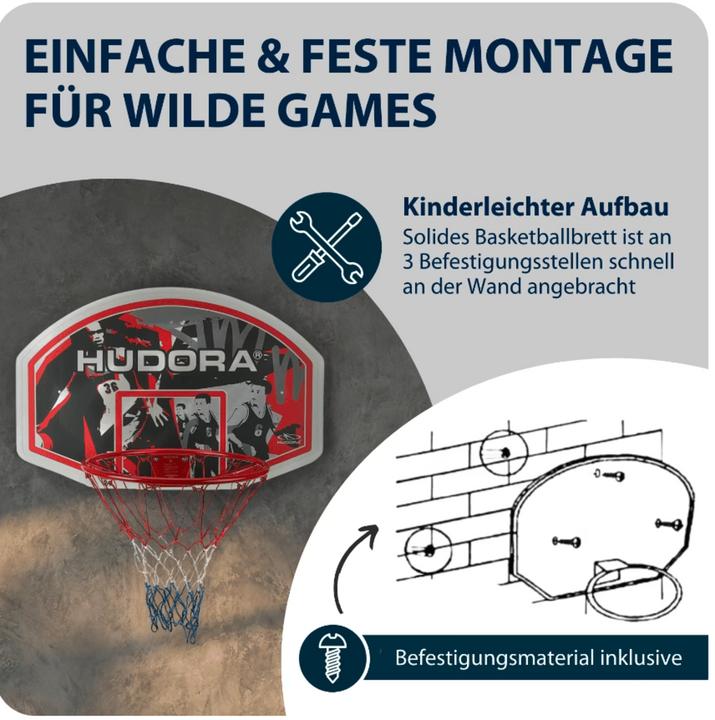 Actual product image Hudora Basketball hoop set indoor/outdoor