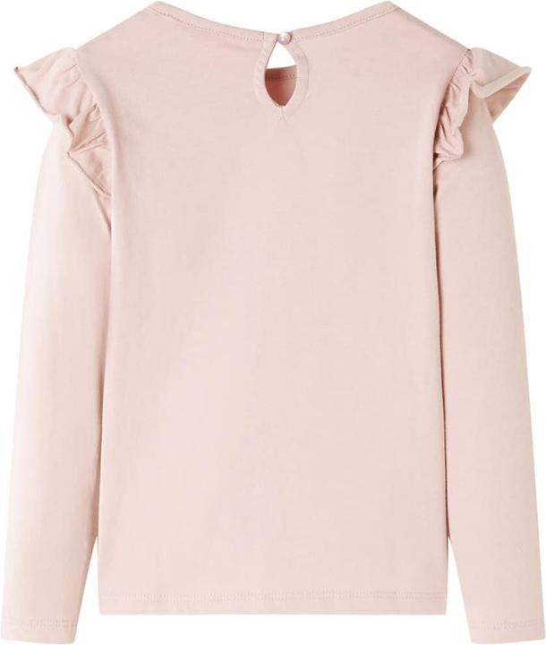 Actual product image VidaXL Children's long sleeve shirt pink 128,Material: 100 % cotton,colour (128)