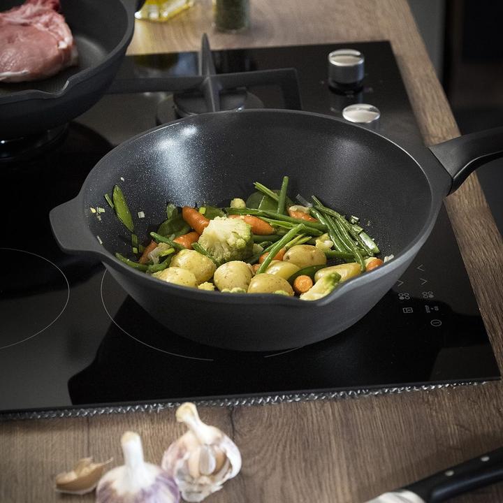 Immagine prodotto Tefal Wok Robusto 28 cm (28 cm, Wok, Alluminio)