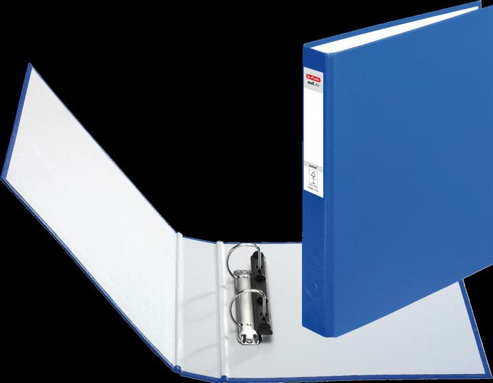 Immagine prodotto Herlitz Raccoglitore ad anelli maX.file protect, A5, meccanismo a 2 anelli, blu (A5, 37 mm, 1 Pezzo/i)