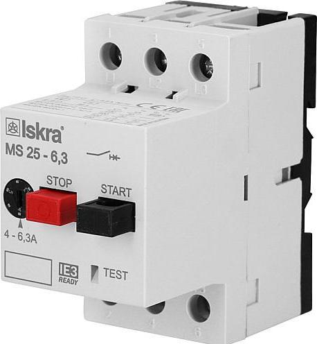 Iskra IE3 Motorschutzschalter konform MS25 6,3