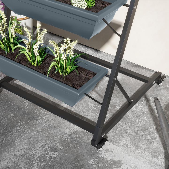 Produktbild Outsunny Blumenkästenständer mit 5 Etagen