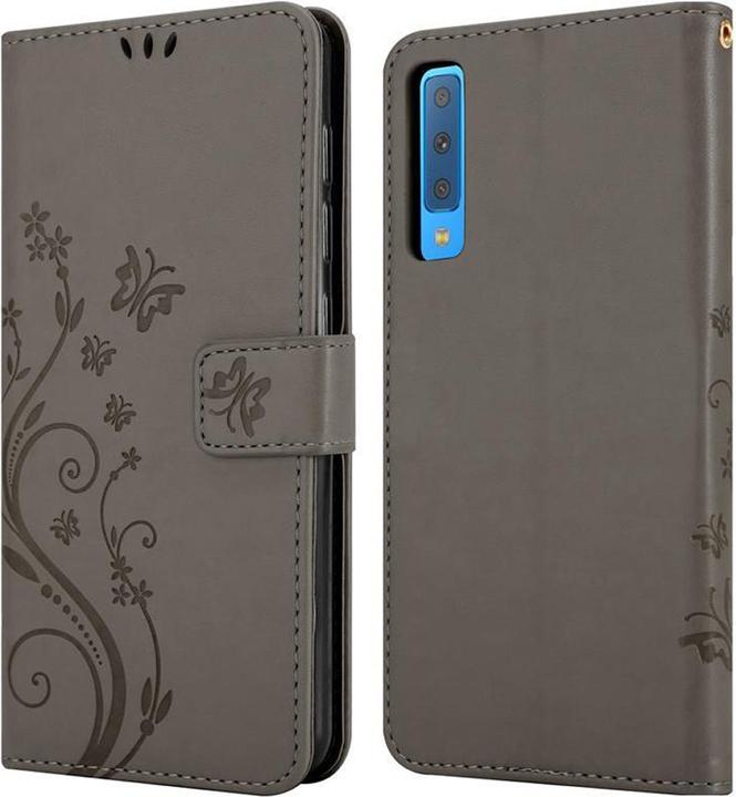 Actual product image Cadorabo Flower Book Cover (Samsung Galaxy A7 (2018))