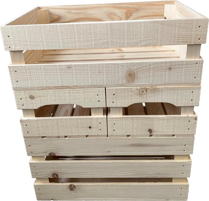 Produktbild Holz Zollhaus Obstharasse Fichte / Tanne, Roh 60 x 40 x 20 cm (20 x 60 x 20 cm, 48 l)