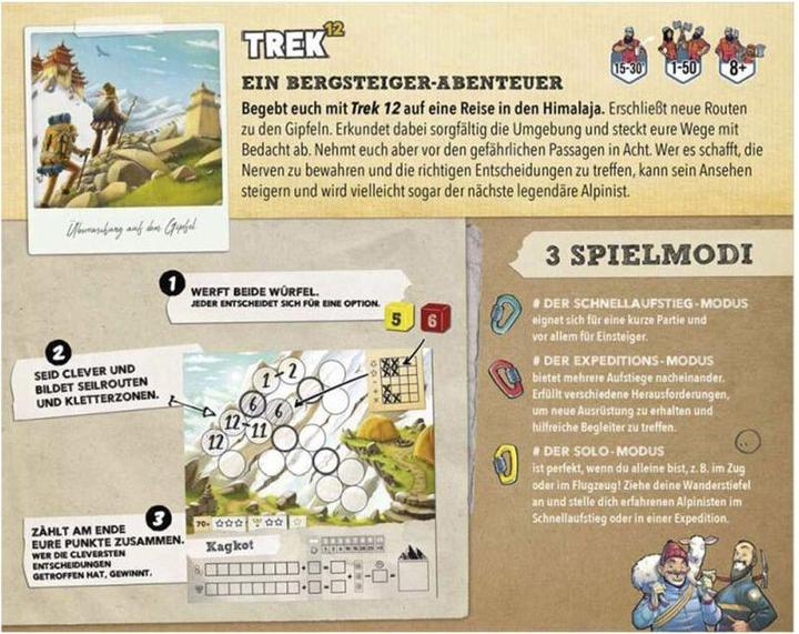 Image du produit Asmodée Trek 12 - Jeu de cartes, pour 1 à 50 joueurs, à partir de 8 ans (édition allemande) (Allemand)