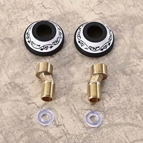 Actual product image Hiendure 2-hole sink faucet brass, black