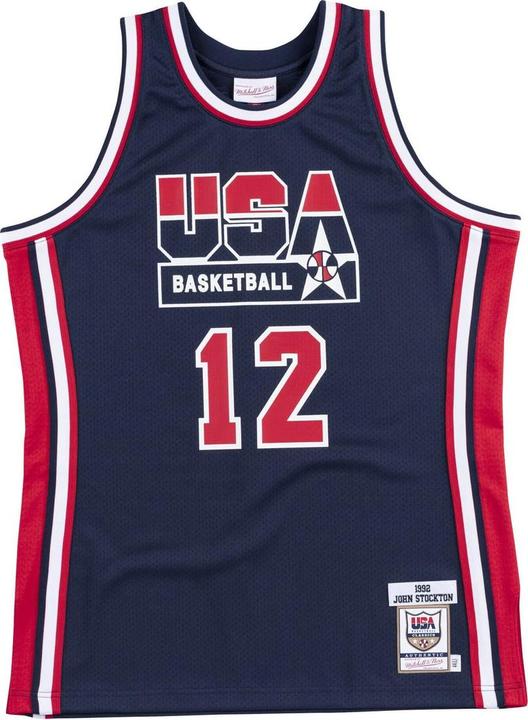 Produktbild Mitchell & Ness schaftstrikots usa nba john stockton (L)
