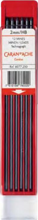 Produktbild Caran d'Ache Technograph Minen (Ersatzmine, Grau, 2 mm)