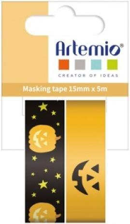 Produktbild Artemio Klebeband Halloween Kürbis (15 mm)