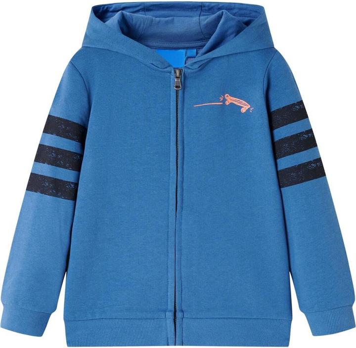 VidaXL Kinder-Kapuzenpullover Blau 140,Material: 80 % Baumwolle. 20 (140)