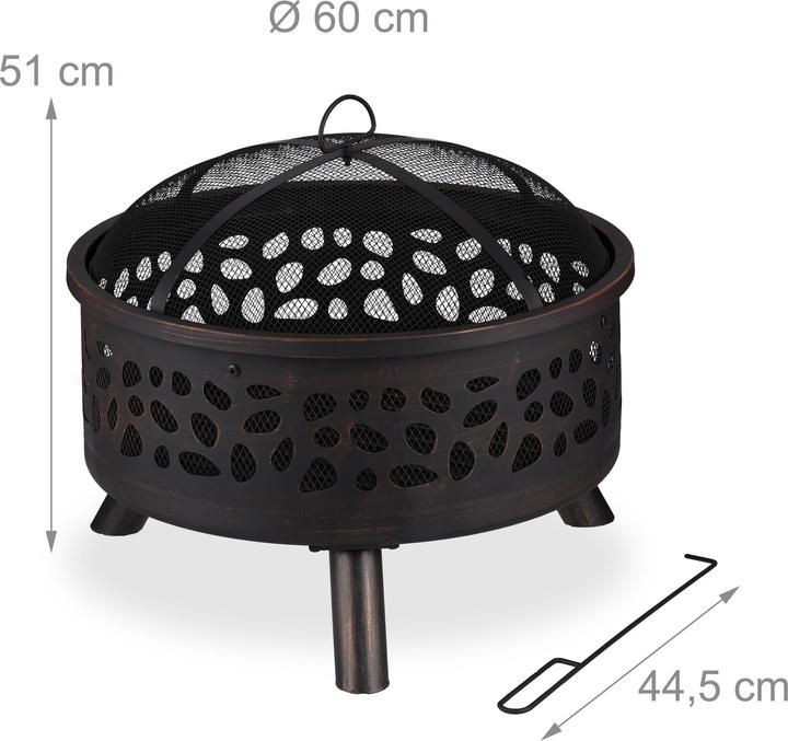 Produktbild Relaxdays Feuerschale (60 cm)