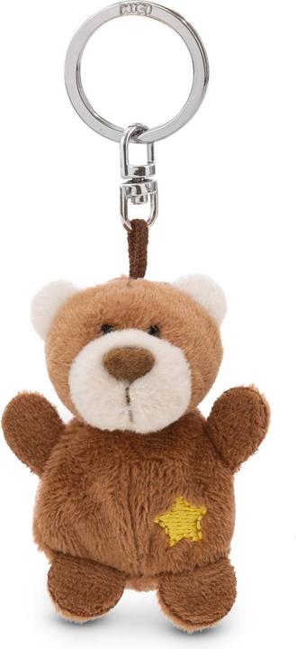 Magni NICI Schlüsselanhänger Bär braun mit Stern 5cm