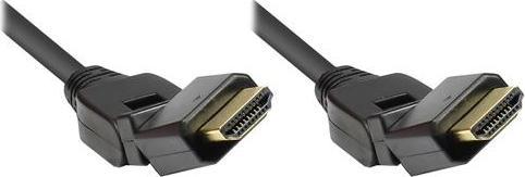 Produktbild Good Connections High-Speed-HDMI(R)-Kabel, 360° drehbar, 3 m (3 m, HDMI)