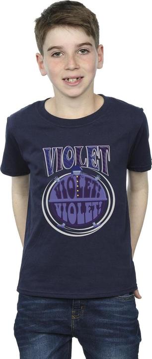 Actual product image Willy Wonka & the Chocolate Factory Boys Violet Turning Violet T-Shirt (104)