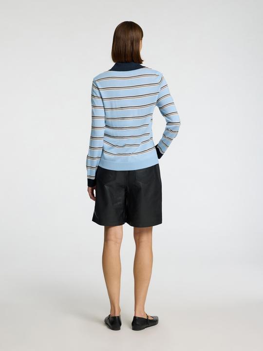 Produktbild Selected Femme 100% Merinowoll Langarm-Poloshirt (L)