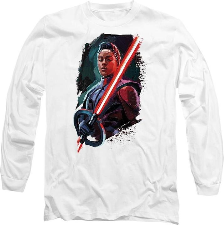 Actual product image Star Wars Unisex Adult Obi Wan Kenobi Reva Painted T-Shirt (L)