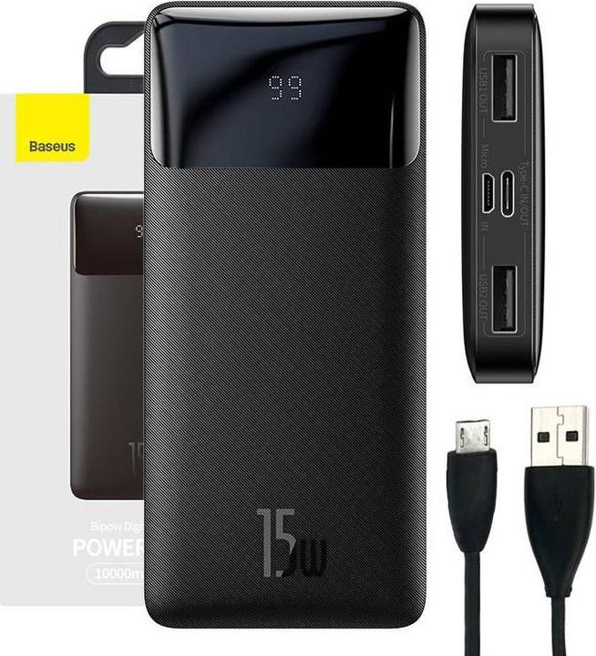 Actual product image Baseus Bipow (10000 mAh, 15 W, 37 Wh)