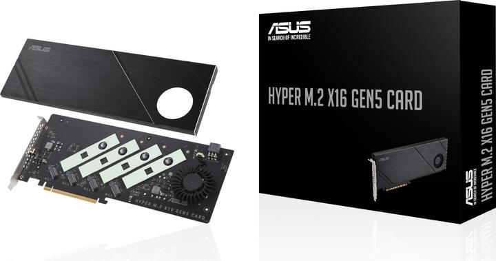 Actual product image ASUS HYPER M.2 X16 GEN 5 CARD