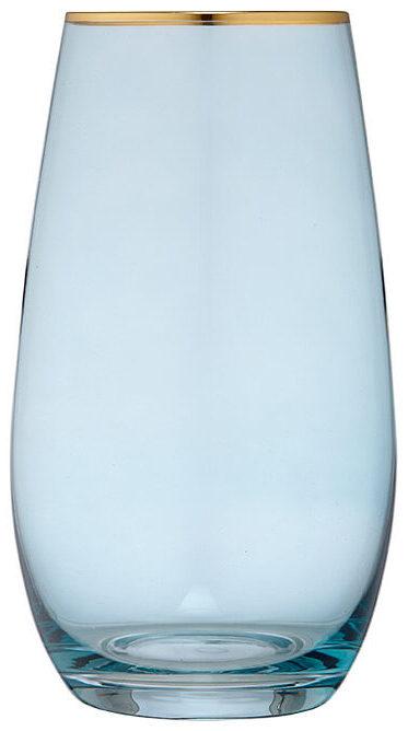 Ladelle Handgefertigte Longdrink-Gläser Chloe Aqua (4er-Set) (0.70 l, 4 x)