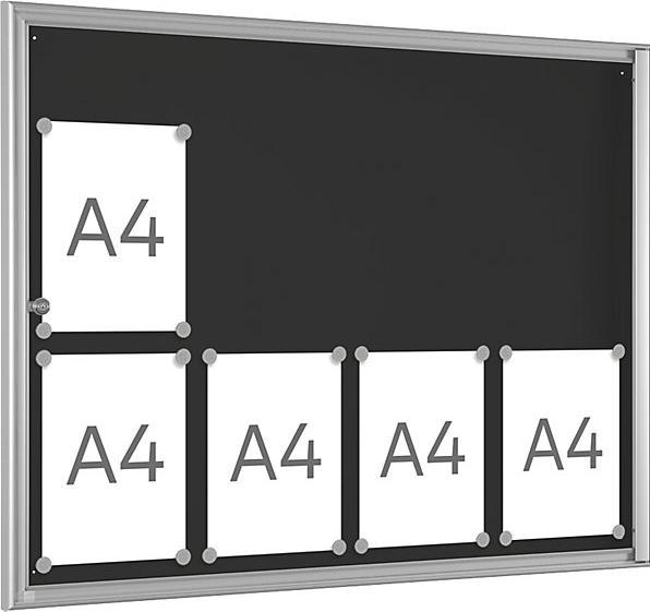 Actual product image kaiserkraft Display case for indoor use (Magnet board, 98.5 x 76 cm)