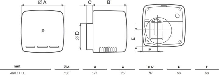 Produktbild Vortice Ariett LL T