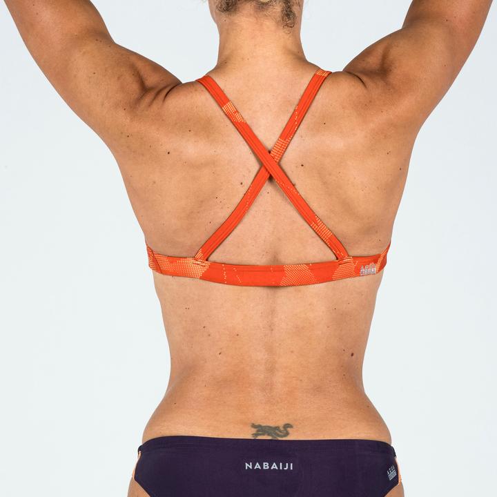 Actual product image Nabaiji Sports bikini top ladies ultra chlorine resistant - Jana Ice orange (46)