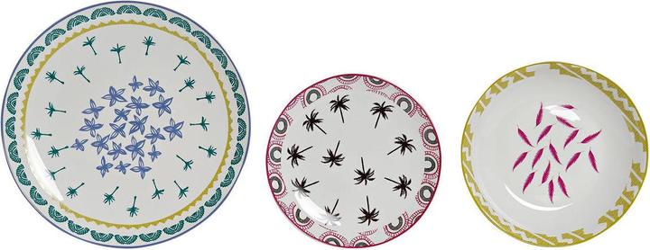Image du produit DKD Home Decor Geschirr-Set Kolonial Afrikaner 27 x 27 x 2,5 cm 18 Stücke (18 pcs) (18 pièce(s))