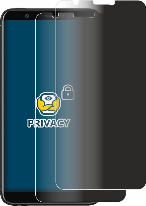 Productafbeelding BROTECT Anti-spionnetje privacyfolie Beschermfolie tegen blauw licht (2 Stuk, Huawei P Smart (2018))